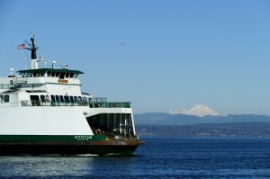 mukilteo ferry and mount baker